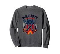 Il Partner di Old Glory Grill Felpa, Unisex per Adulti, Grigio Scuro, XXL
