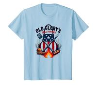 Il Partner di Old Glory Grill Maglietta, Bambini, Celeste, 4 Anni