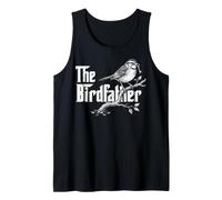 Il Passero Vintage Birdfather appollaiato su Un Ramo con Chiave Canotta