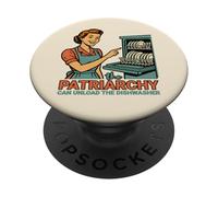 Il Patriarcato può scaricare la lavastoviglie divertente retro meme PopSockets PopGrip Adesivo