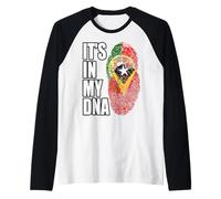 Il Patrimonio della Bandiera del Dna della Miscela Portoghese e Tim Maglia con Maniche Raglan