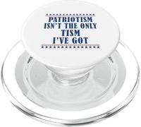 Il patriottismo non è l'unico tismo che ho l'autismo della bandiera americana PopSockets PopGrip per MagSafe