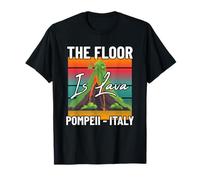 Il Pavimento è Lava Pompei Italia Vulcanologo Vulcano Amante Maglietta