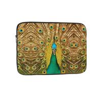 Il pavone apre la sua borsa per laptop da 10 pollici, custodia protettiva interna, portatile e adatta per viaggi di lavoro o viaggi