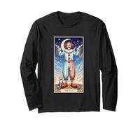 Il Pazzo Clown Tarocchi Cosmic Dreamscape Maglia a Manica