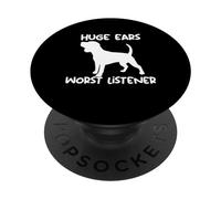 Il peggior ascoltatore di Beagle dalle orecchie enormi PopSockets PopGrip Adesivo
