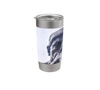 Il pensatore di Auguste Rodin Bicchiere termico in acciaio inox doppia parete