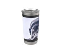 Il pensatore di Auguste Rodin Bicchiere termico in acciaio inox doppia parete