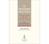 Il pensiero politico. Indice generale dei volumi 36-50 (2003-2017)