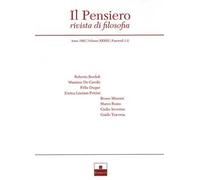 Il pensiero. Rivista di filosofia (1993). Vol. 33/1-2