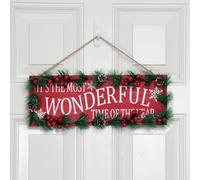 Il Periodo Più Meraviglioso Dell'Anno In Legno Targa Da Parete/Porta Natalizia