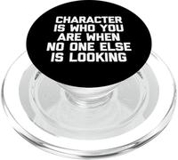 Il personaggio è chi sei quando nessun altro sta cercando - Divertente PopSockets PopGrip per MagSafe