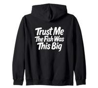 Il Pesce Era Questo Grande Pescatore Concorso Pescatore Felpa con Cappuccio