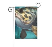 Il pesce gatto subacqueo YYHWHJDE Le dimensioni precise di questa bandiera da giardino sono 30,5 x 45,7 cm, che è un rapporto dorato accuratamente progettato. Si adatta perfettamente alla stragrande