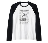 Il Pesce Volante Una Meraviglia dell'Oceano APER Maglia con Maniche Raglan
