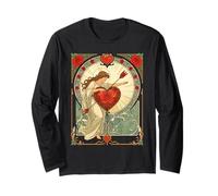 Il Peso dell'amore Vintage Art Nouveau Romance Maglia a Manica