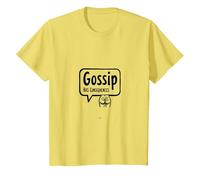 Il pettegolezzo ha conseguenze Discorsi Divertenti Dietro la scoreggia sulla Schiena Maglietta, Bambini, Limone, 3 Anni