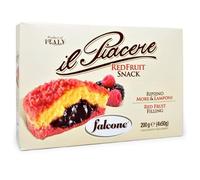 Il Piacere Red Fruit Snack Ripieno More & Lamponi 200 G - Falcone
