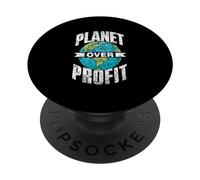 Il Pianeta Prima Del Profitto Terra Cambiamento Climatico PopSockets PopGrip Adesivo