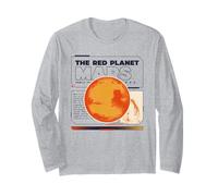 Il Pianeta Rosso Marte (Dichiarazione Galaxy & Grafica dell'Universo) Maglia a Manica