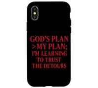 Il piano di Dio > il mio piano Christian Citazione La Bibbia Custodia per iPhone X/XS