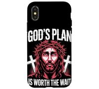 Il piano di Dio vale la pena aspettare Christian Streetwear Custodia per iPhone X/XS