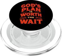 Il piano di Dio vale la pena aspettare Gesù Cristo Cristianesimo Citazione PopSockets PopGrip per MagSafe