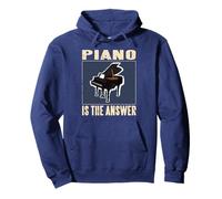Il Pianoforte È La Risposta A Tutto Felpa con Cappuccio