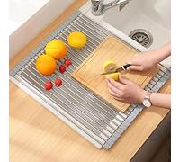 il piatto sopra il lavandino, Scolapiatti arrotolabile e scolapiatti di diverse dimensioni(37 * 33.5cm)