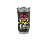 Il piccolo aiutante di Robert Babbo Natale Robert Name Bicchiere termico in acciaio inox doppia parete