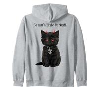 Il Piccolo Gattino dagli Occhi Rossi di Satana Felpa con Cappuccio
