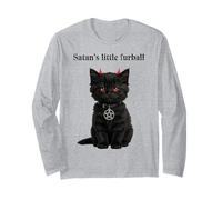 Il Piccolo Gattino dagli Occhi Rossi di Satana Maglia a Manica