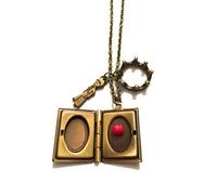 Il Piccolo Principe Collana Libro Locket Rosa Petit Prince Corona Nichel Free