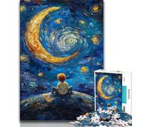 Il Piccolo Principe del Cielo Notturno Puzzle per Adulti 1000, Aiuta il Cervello ad Esercitare Giocattoli Coinvolgenti per Coltivare la Pazienza Un'Opera d'Arte (75x50cm)