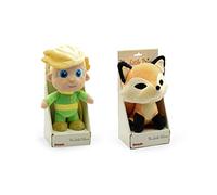 Il Piccolo Principe - Peluches Personaggi Del Film Il Piccolo Principe 24 Centimetri e La Volpe 20 Centimetri - Qualità super morbida (Pack Il Piccolo Principie e La Volpe con presentazione Display)