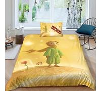 Il Piccolo Principe Set Di Biancheria Da Letto, Animazione Copripiumino Con Federe, Morbido Comfort Adatto Alle Bambini E Adulti Facile Da Pulire Single(135x200cm)
