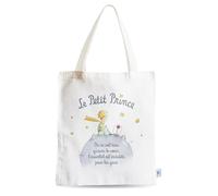 IL PICCOLO PRINCIPE su Terra con Rosa Borsa, Cotone, Multicolore, 38 x 44 x 1 cm
