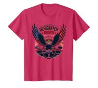 Il Pilota designato di Old Glory Maglietta, Bambini, Rosso mélange, 6 Anni