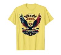 Il Pilota designato di Old Glory Maglietta, Uomo, Limone, M