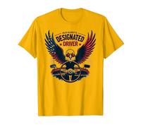 Il Pilota designato di Old Glory Maglietta, Uomo, Oro Brillante, XXL