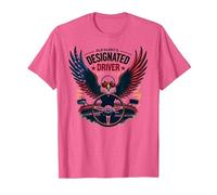 Il Pilota designato di Old Glory Maglietta, Uomo, Rosa mélange, S