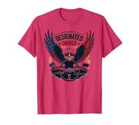 Il Pilota designato di Old Glory Maglietta, Uomo, Rosso mélange, M