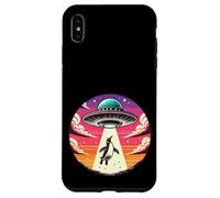 Il pinguino ha rapito il rapimento dello spazio esterno della navicella spaziale aliena Custodia per iPhone XS Max