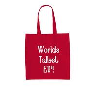 Il Più Alto Elfo Del Mondo - Borsa In Tela - Elfi Del Natale Di Babbo Natale