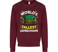 Il Più Alto Leprecauno Del Mondo Felpa St Patrick's Day Uomo