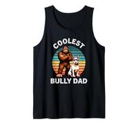 Il più bel cane Bull Terrier inglese Dad Retro Bigfoot Sasquatch Canotta