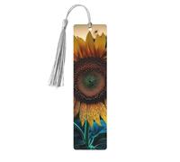 Il più bel segnalibro in legno di girasole per uomini e donne personalizzato intaglio in legno segno di libro con nappa ciondolo segnalibro per gli amanti dei libri regalo di compleanno studenti