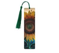 Il più bel segnalibro in legno di girasole per uomini e donne personalizzato intaglio in legno segno di libro con nappa ciondolo segnalibro per gli amanti dei libri regalo di compleanno studenti