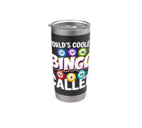 Il più cool del mondo Bingo Caller Bingo Amante Gioco d'azzardo Gambler Bicchiere termico in acciaio inox doppia parete
