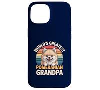 Il più grande amante dei cani Pom Pom del mondo del nonno di Pomerania Custodia per iPhone 15